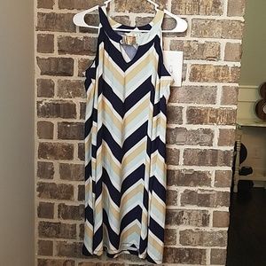 🎪❤Tacera Chevron Dress